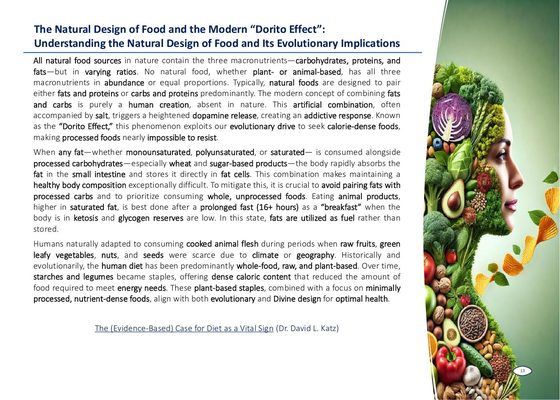 Workbook page: The Natural Design of Food and the Modern Dorito Effect
