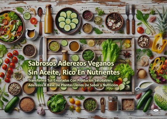 Página del libro de implementación: Sabrosos Aderezos Veganos, sin aceite y ricos en nutrientes